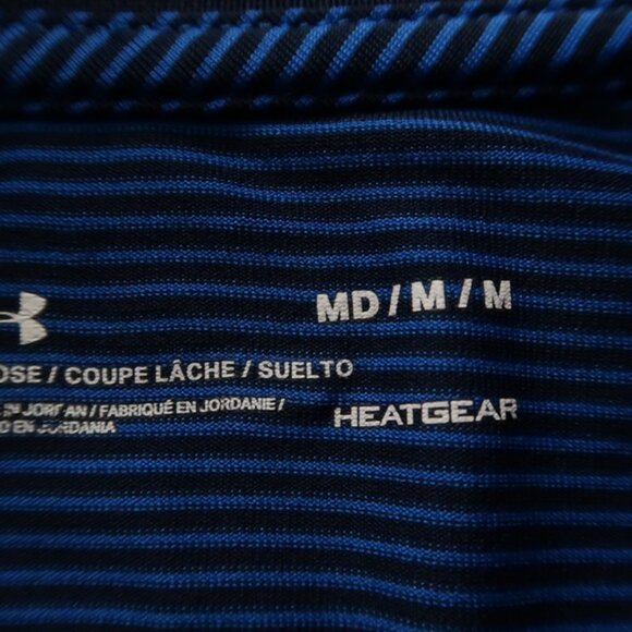 Under Armour Navy Striped Performance Polo (S) OMG! ⛳️ - Picture 10 of 10